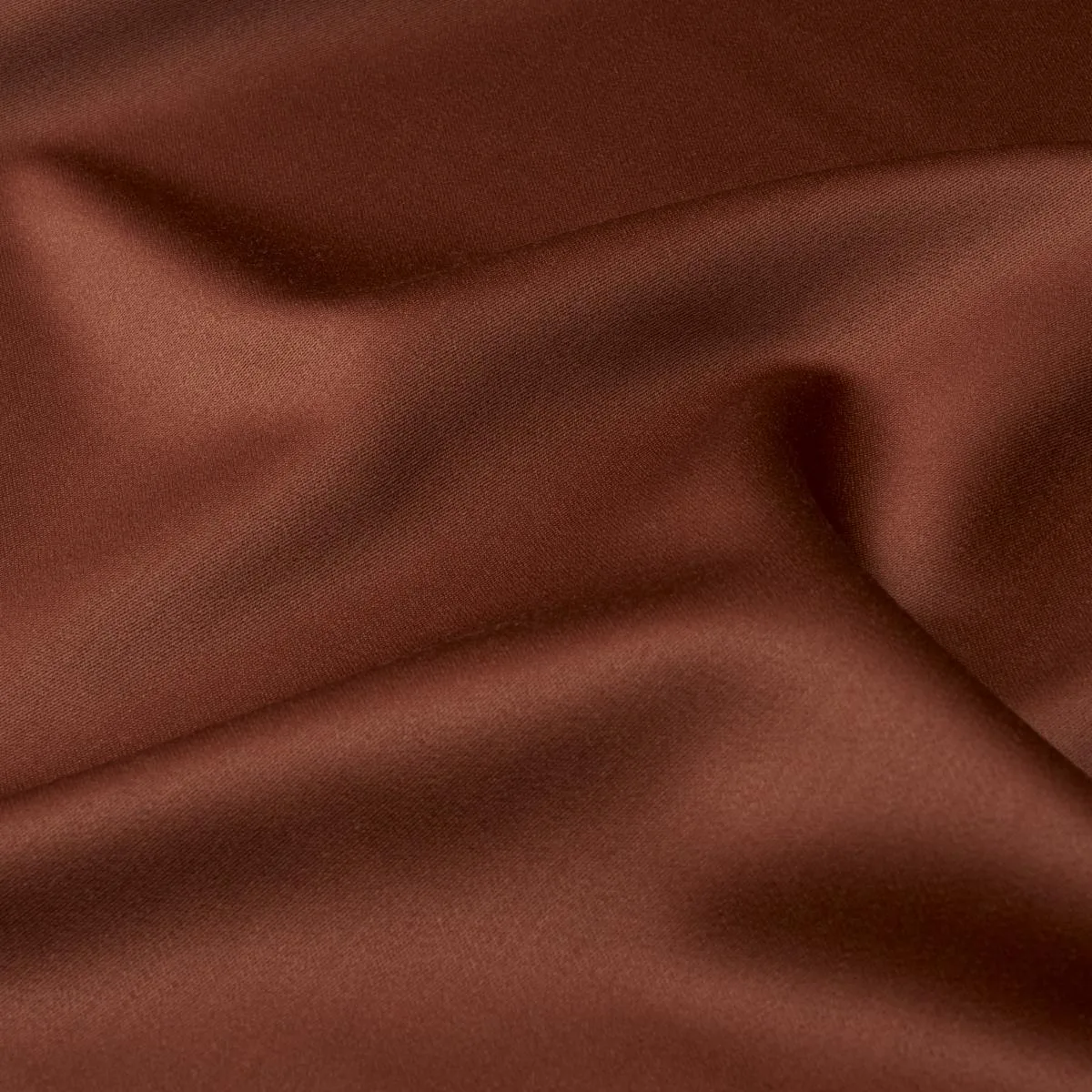 Schumacher 87323 Donovan Merino Wool Sateen Rust fabric swatch