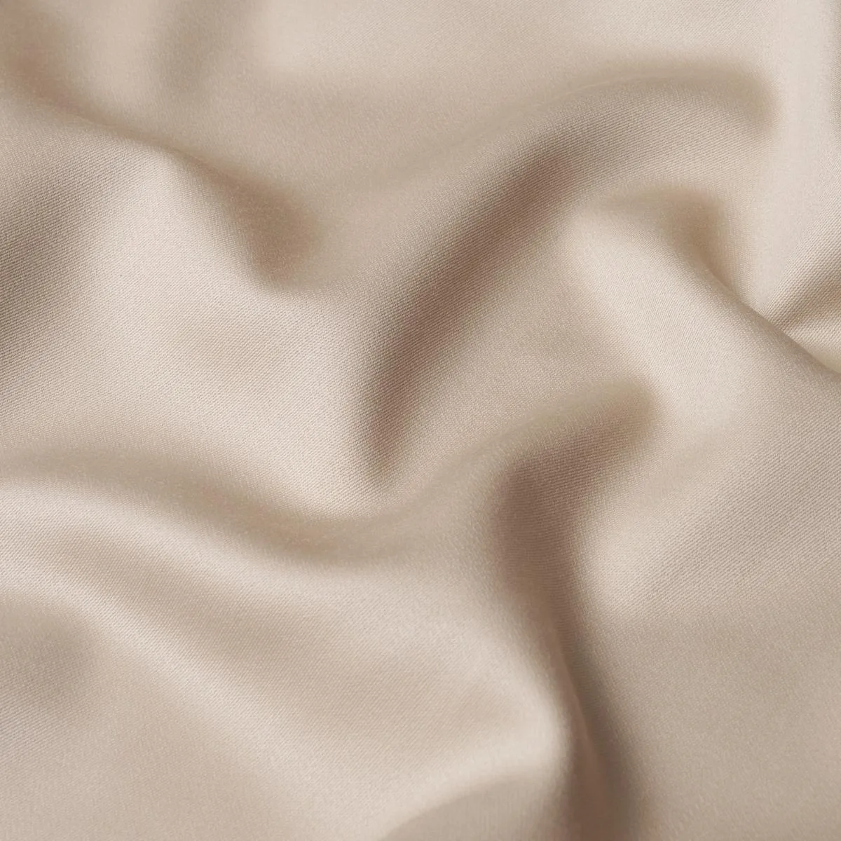 Schumacher 87321 Donovan Merino Wool Sateen Taupe fabric swatch