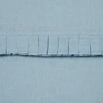 Schumacher 82652 Dorothy Pleated Linen Chambray fabric swatch