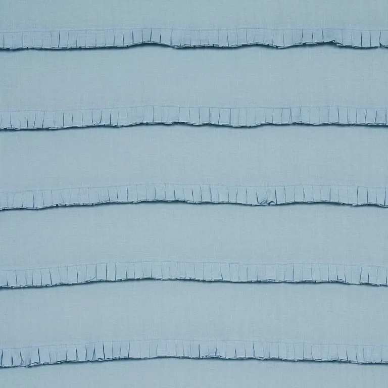 Schumacher 82652 Dorothy Pleated Linen Chambray fabric swatch