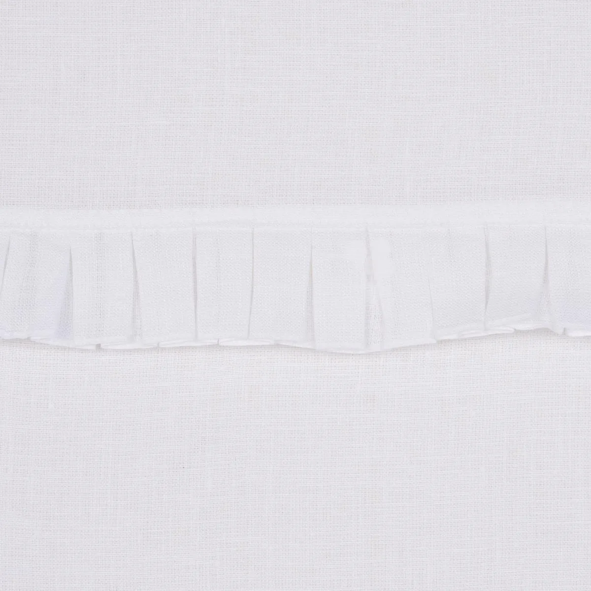 Schumacher 82651 Dorothy Pleated Linen Ivory fabric swatch