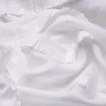 Schumacher 82651 Dorothy Pleated Linen Ivory fabric swatch