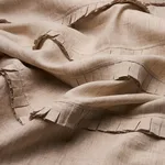 Schumacher 82650 Dorothy Pleated Linen Linen fabric swatch