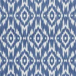 Schumacher 75553 Dorset Indigo fabric swatch