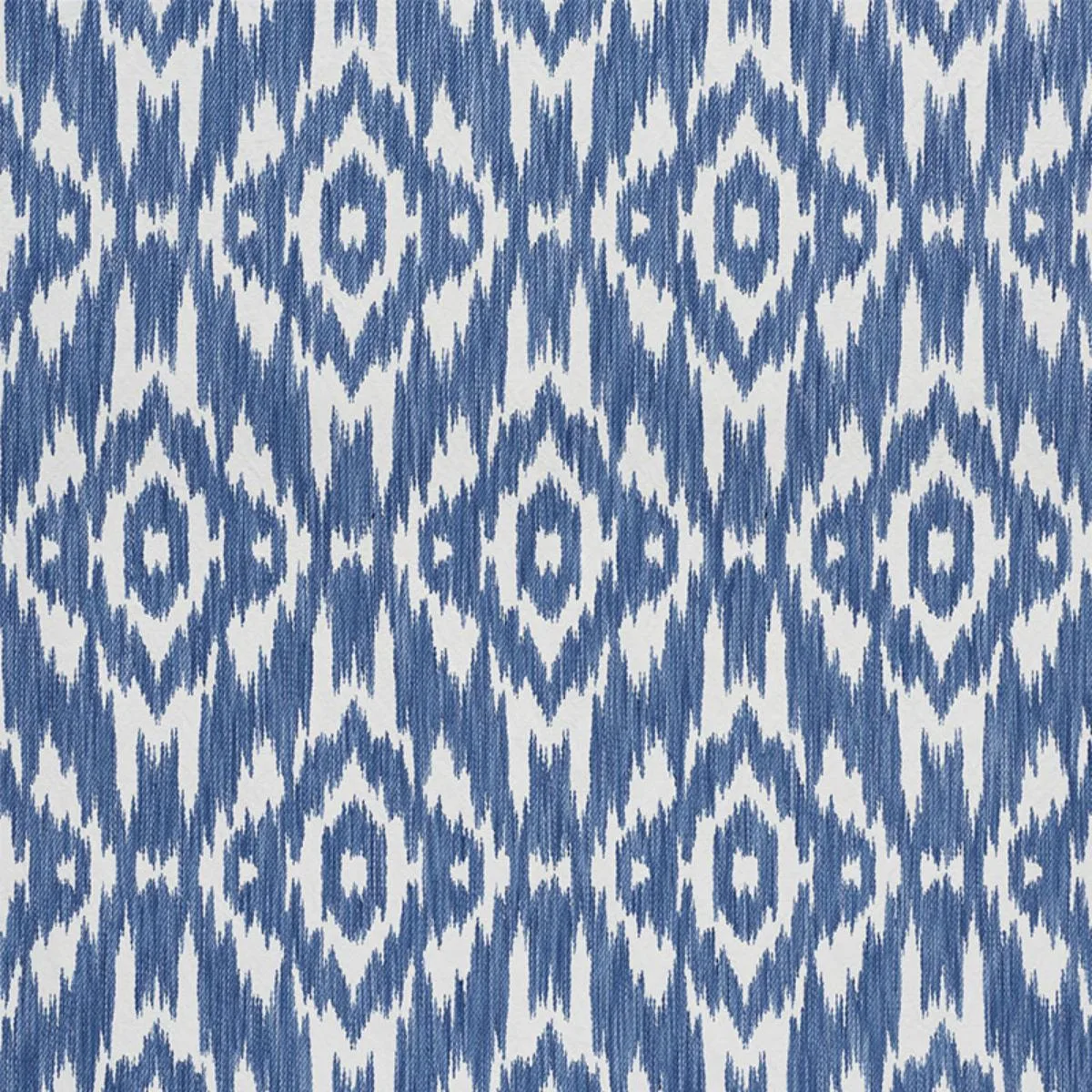 Schumacher 75553 Dorset Indigo fabric swatch