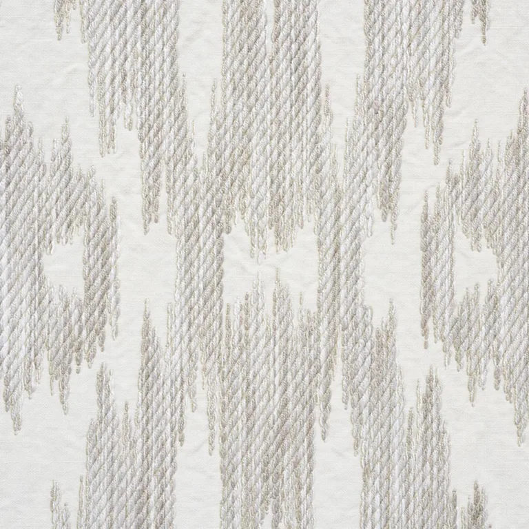 Schumacher 75551 Dorset Stone fabric swatch