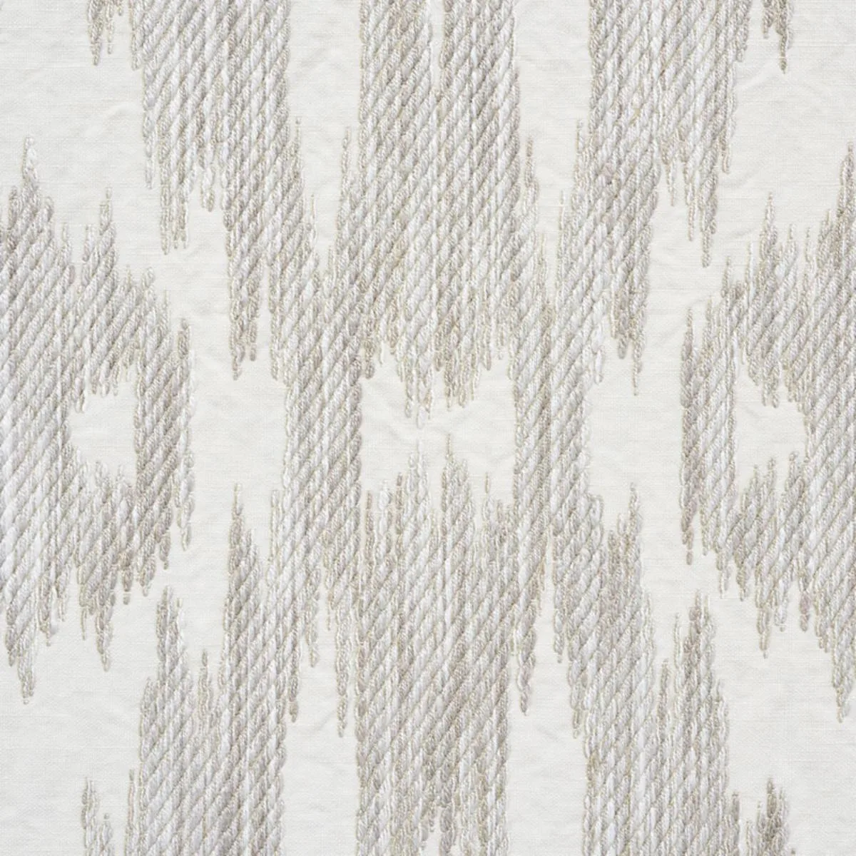 Schumacher 75551 Dorset Stone fabric swatch