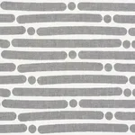 Schumacher 177104 Dot Dash Grey fabric swatch