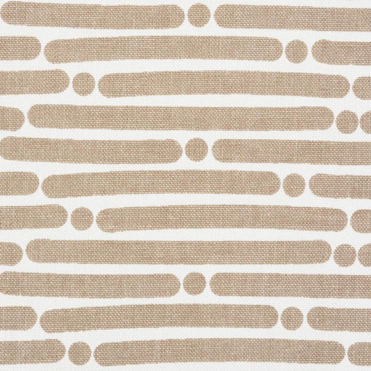 Schumacher 177103 Dot Dash Sand fabric swatch