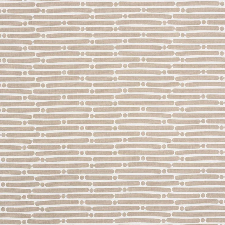 Schumacher 177103 Dot Dash Sand fabric swatch