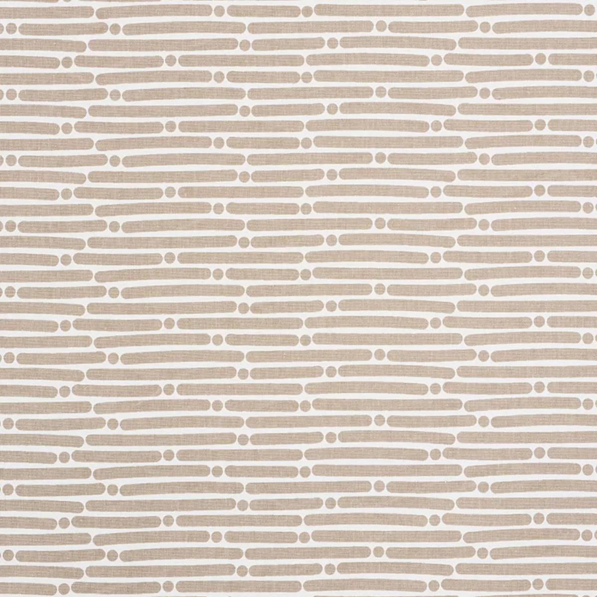 Schumacher 177103 Dot Dash Sand fabric swatch