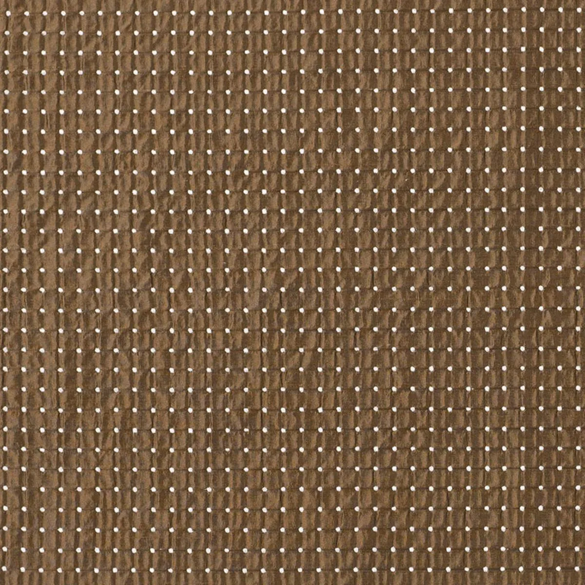 Schumacher 62553 Dotted Silk Weave Mocha fabric swatch
