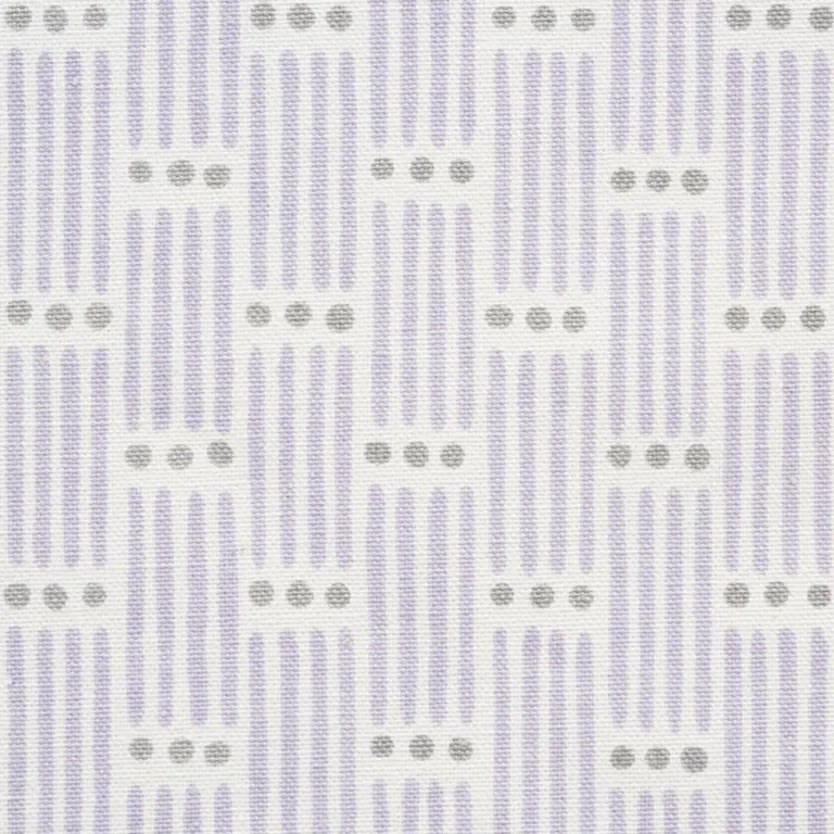 Schumacher 177712 Dotted Stripe Lilac fabric swatch
