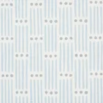 Schumacher 177711 Dotted Stripe Sky fabric swatch
