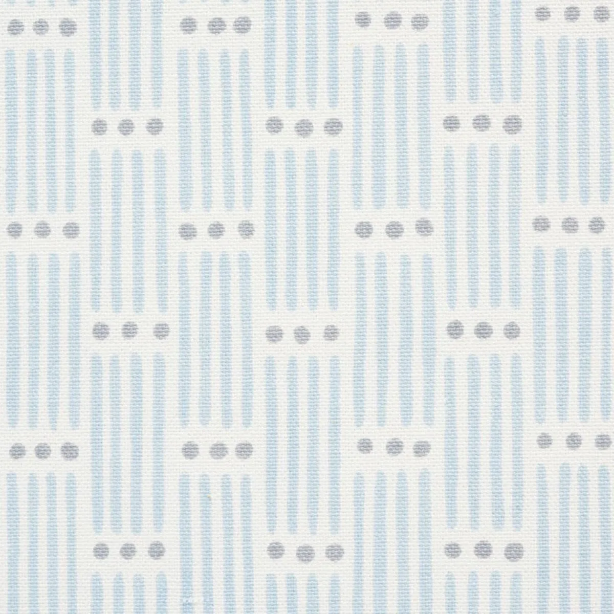 Schumacher 177711 Dotted Stripe Sky fabric swatch
