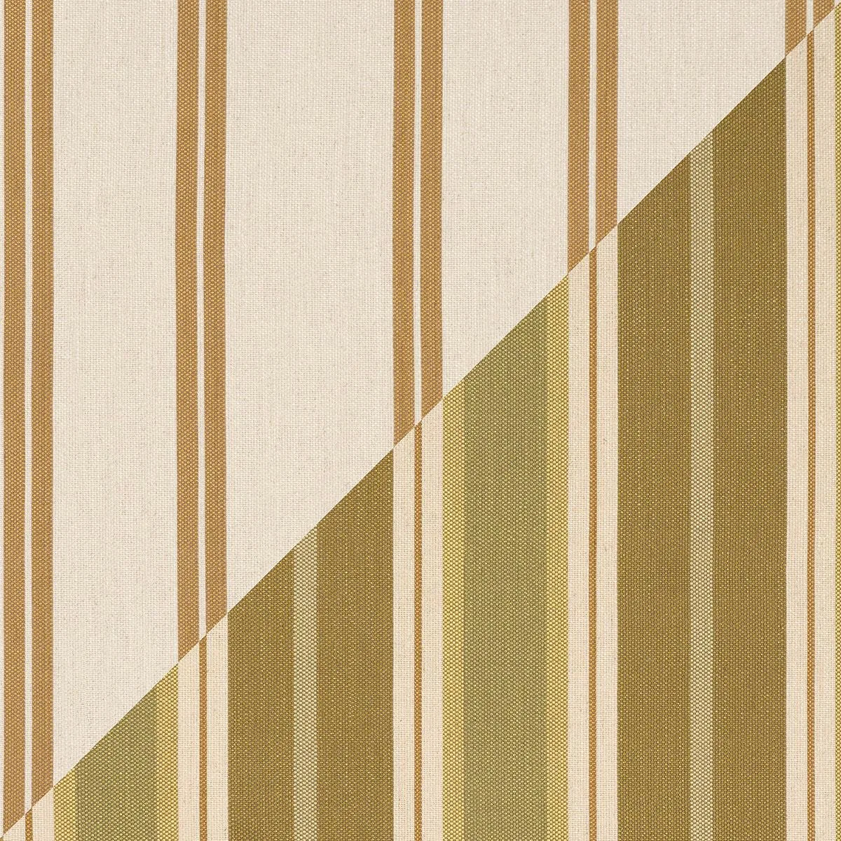 Schumacher 86881 Double Face Stripes Chartreuse fabric swatch