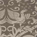 Schumacher 86590 Dougal Damask Smoke fabric swatch