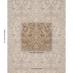 Schumacher 86591 Dougal Damask Wheat fabric swatch
