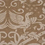 Schumacher 86591 Dougal Damask Wheat fabric swatch