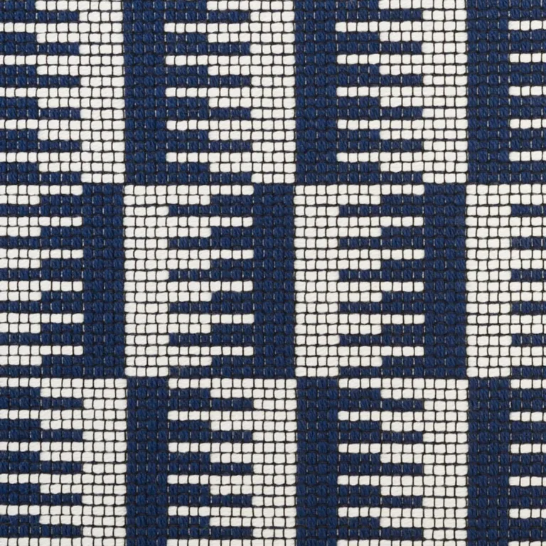 Schumacher 73320 Dovetail Indoor/Outdoor Navy fabric swatch