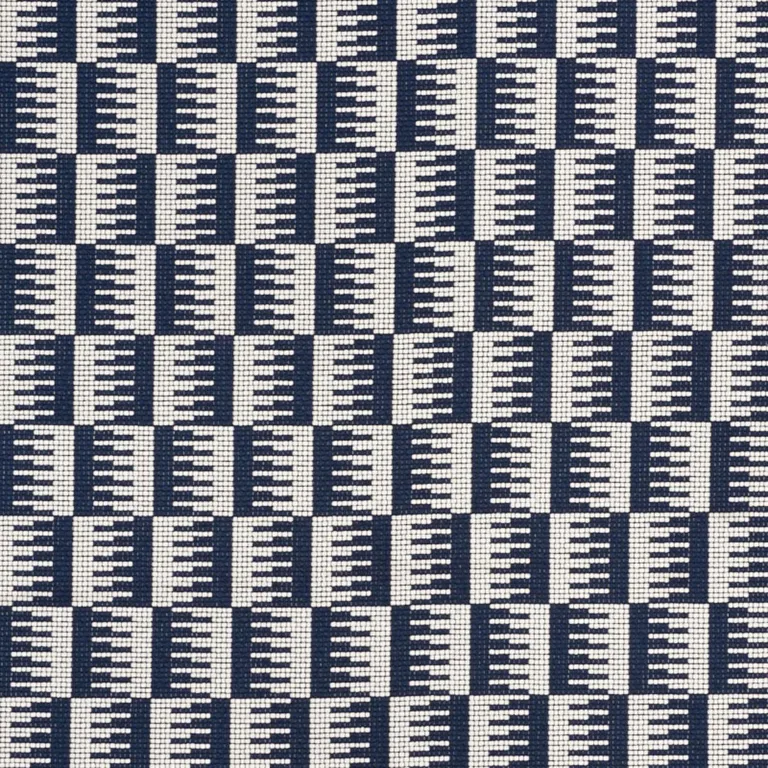 Schumacher 73320 Dovetail Indoor/Outdoor Navy fabric swatch