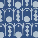Schumacher 83411 Downtown Blues fabric swatch