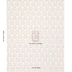 Schumacher 83410 Downtown Natural fabric swatch