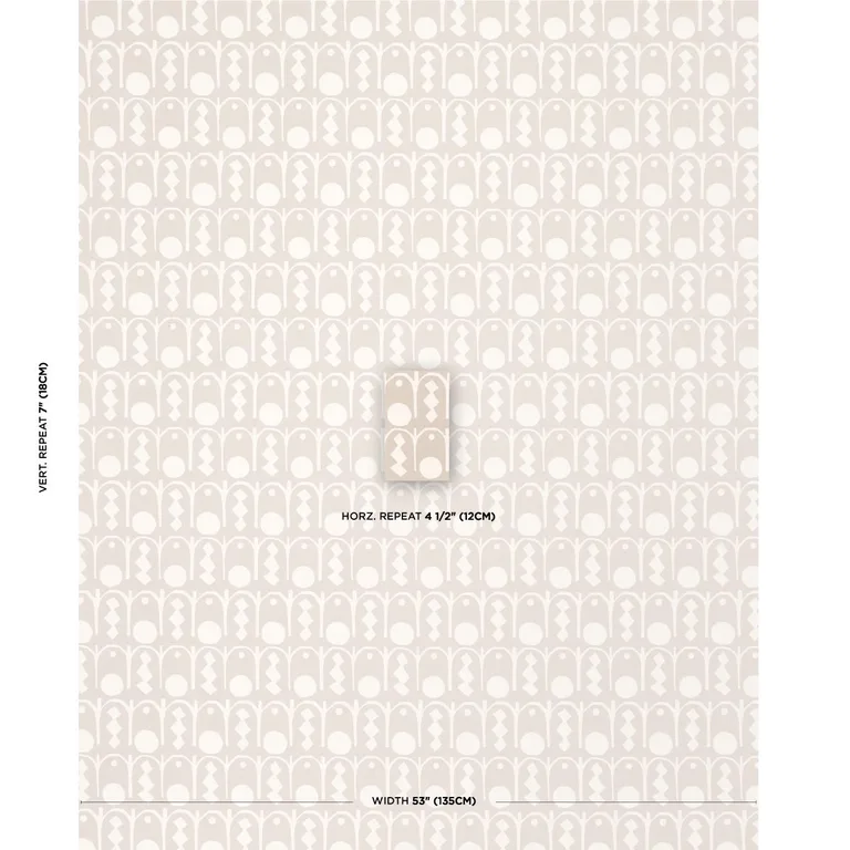 Schumacher 83410 Downtown Natural fabric swatch