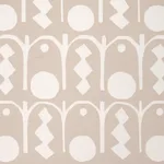 Schumacher 83410 Downtown Natural fabric swatch