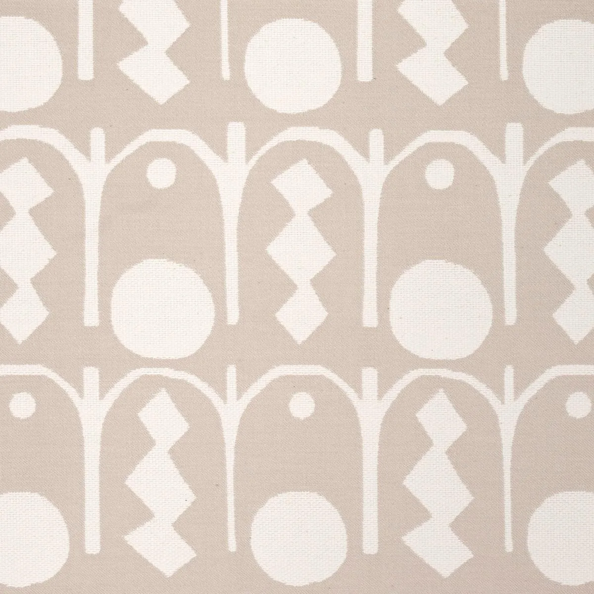 Schumacher 83410 Downtown Natural fabric swatch