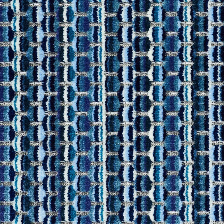Schumacher 66913 Downtown Velvet Indigo fabric swatch