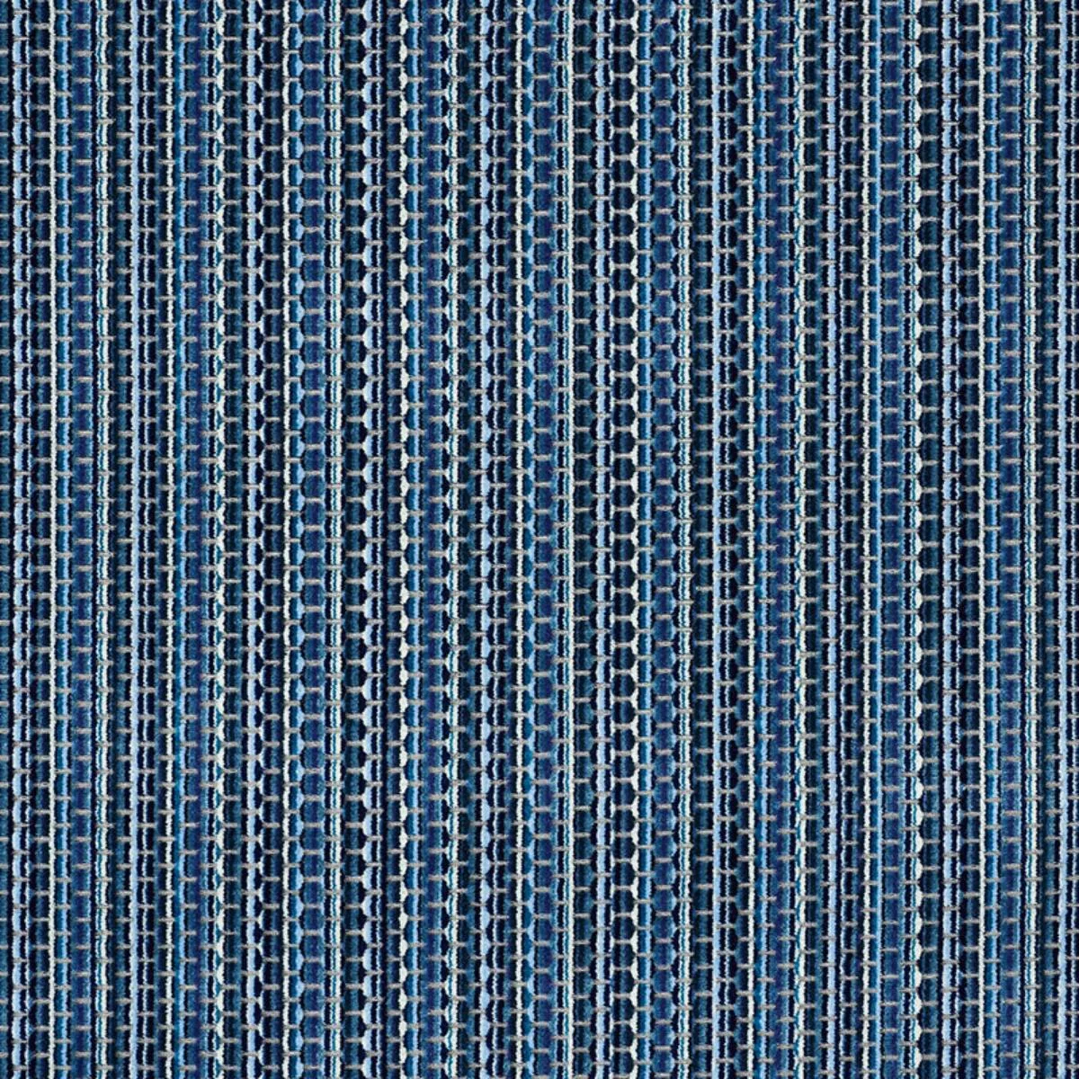 Schumacher 66913 Downtown Velvet Indigo fabric swatch
