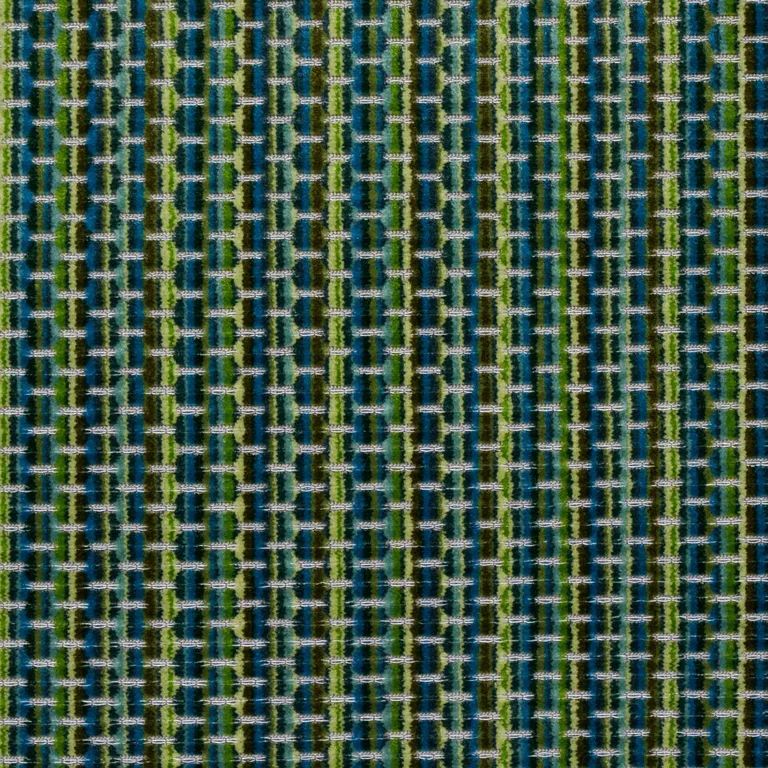 Schumacher 66917 Downtown Velvet Peacock fabric swatch