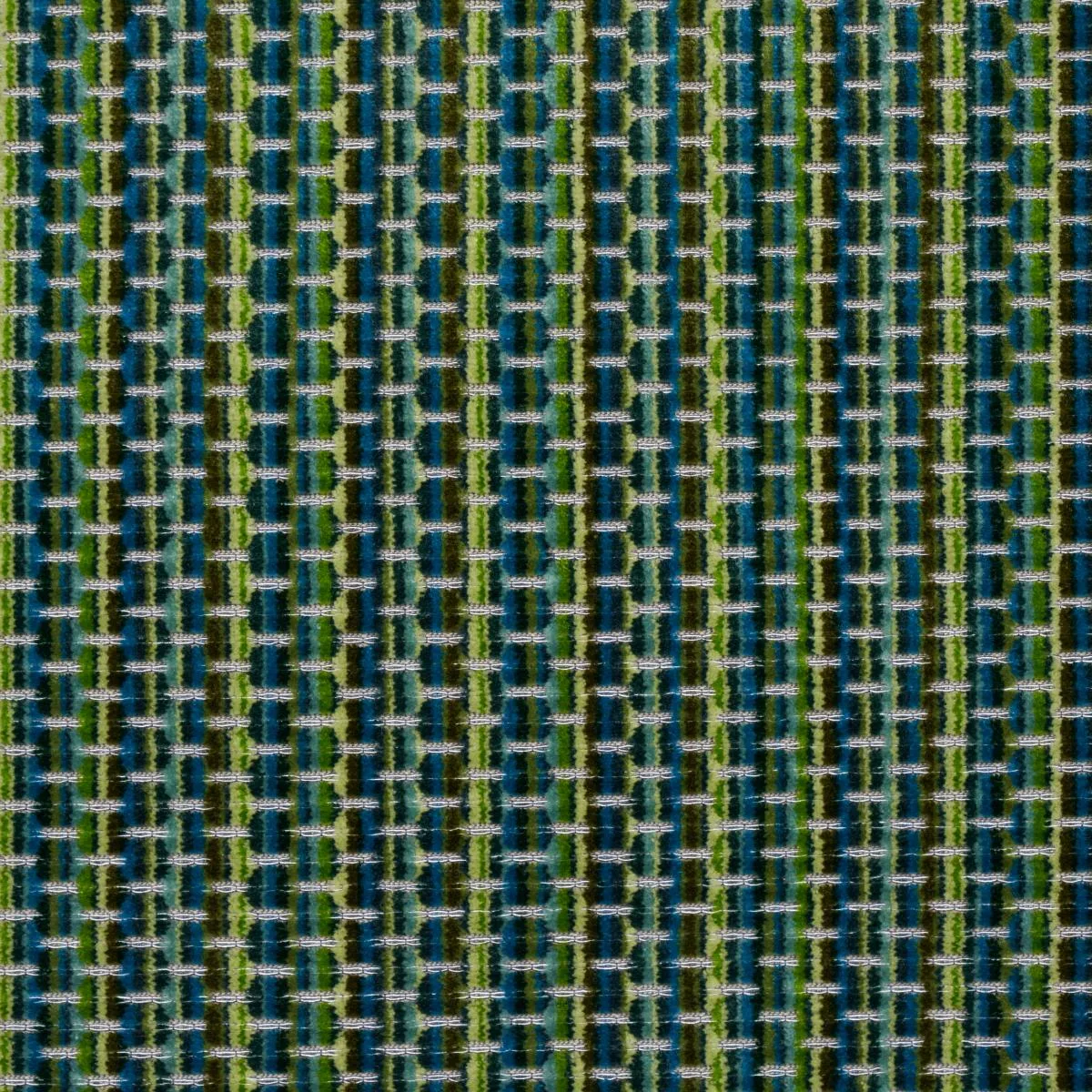 Schumacher 66917 Downtown Velvet Peacock fabric swatch