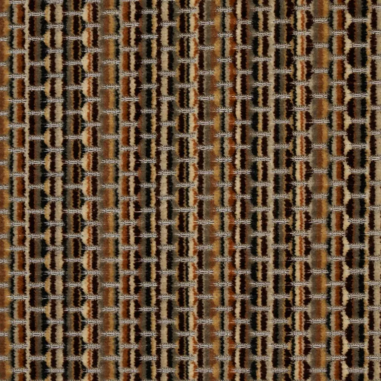 Schumacher 66915 Downtown Velvet Sepia fabric swatch