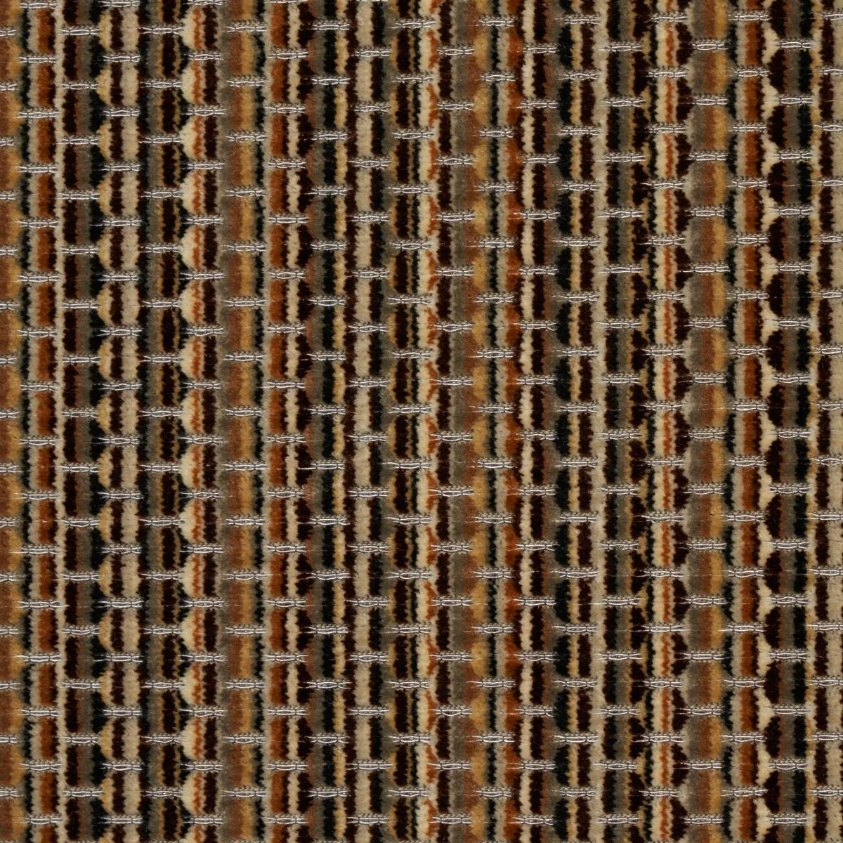 Schumacher 66915 Downtown Velvet Sepia fabric swatch