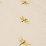 Schumacher 85530 Dragonflies Ochre fabric swatch