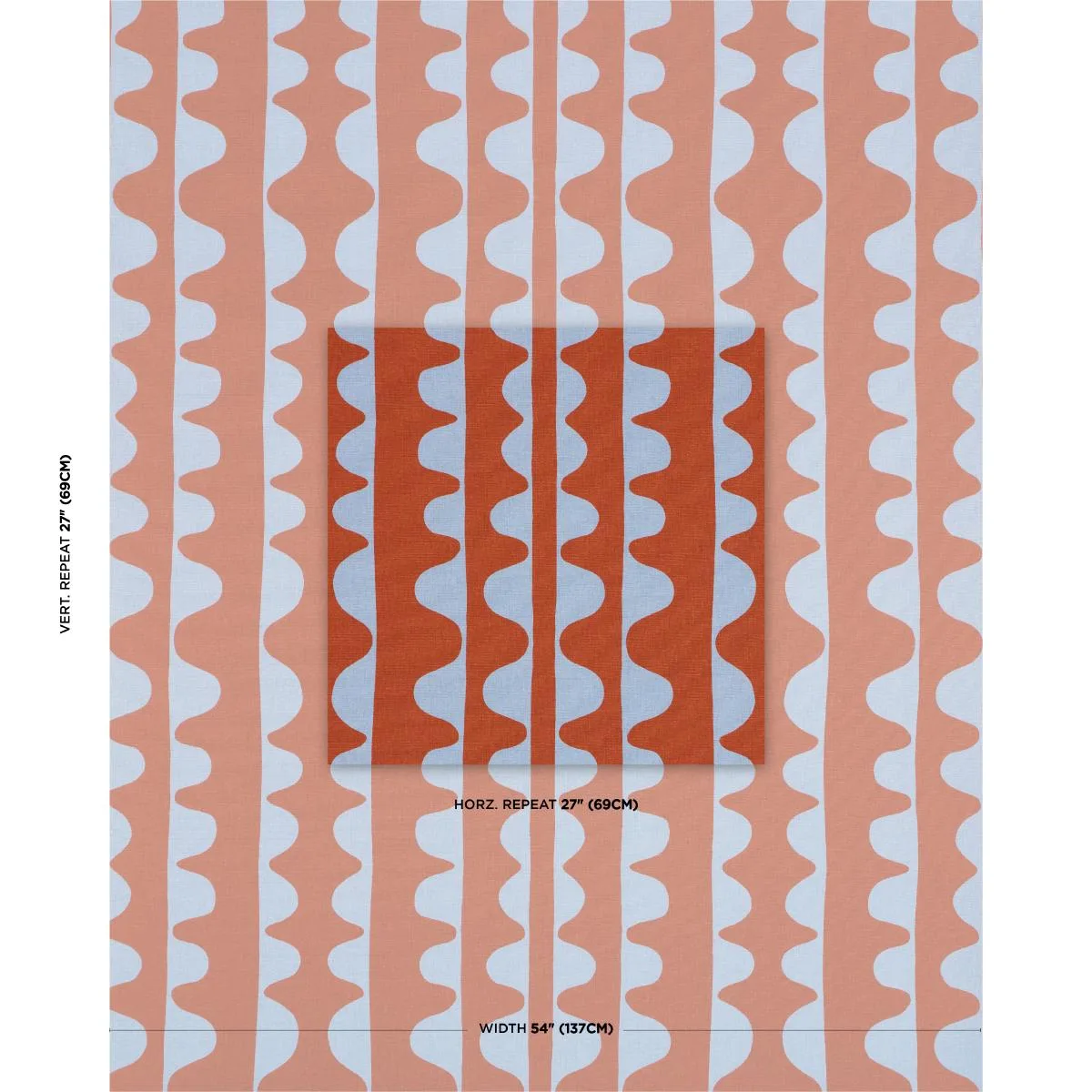 Schumacher 182462 Drift Currant fabric swatch