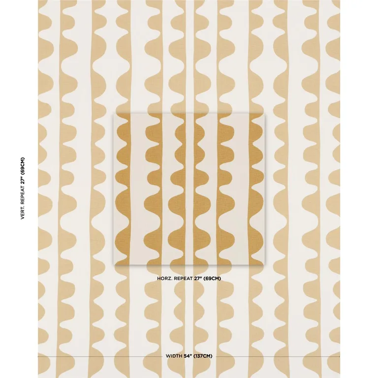 Schumacher 182460 Drift Ginger fabric swatch