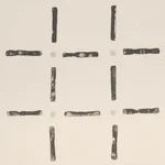 Schumacher 181853 Drifting Grid Black fabric swatch