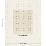 Schumacher 181851 Drifting Grid Sand fabric swatch