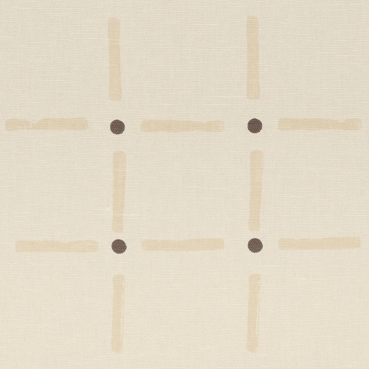Schumacher 181851 Drifting Grid Sand fabric swatch
