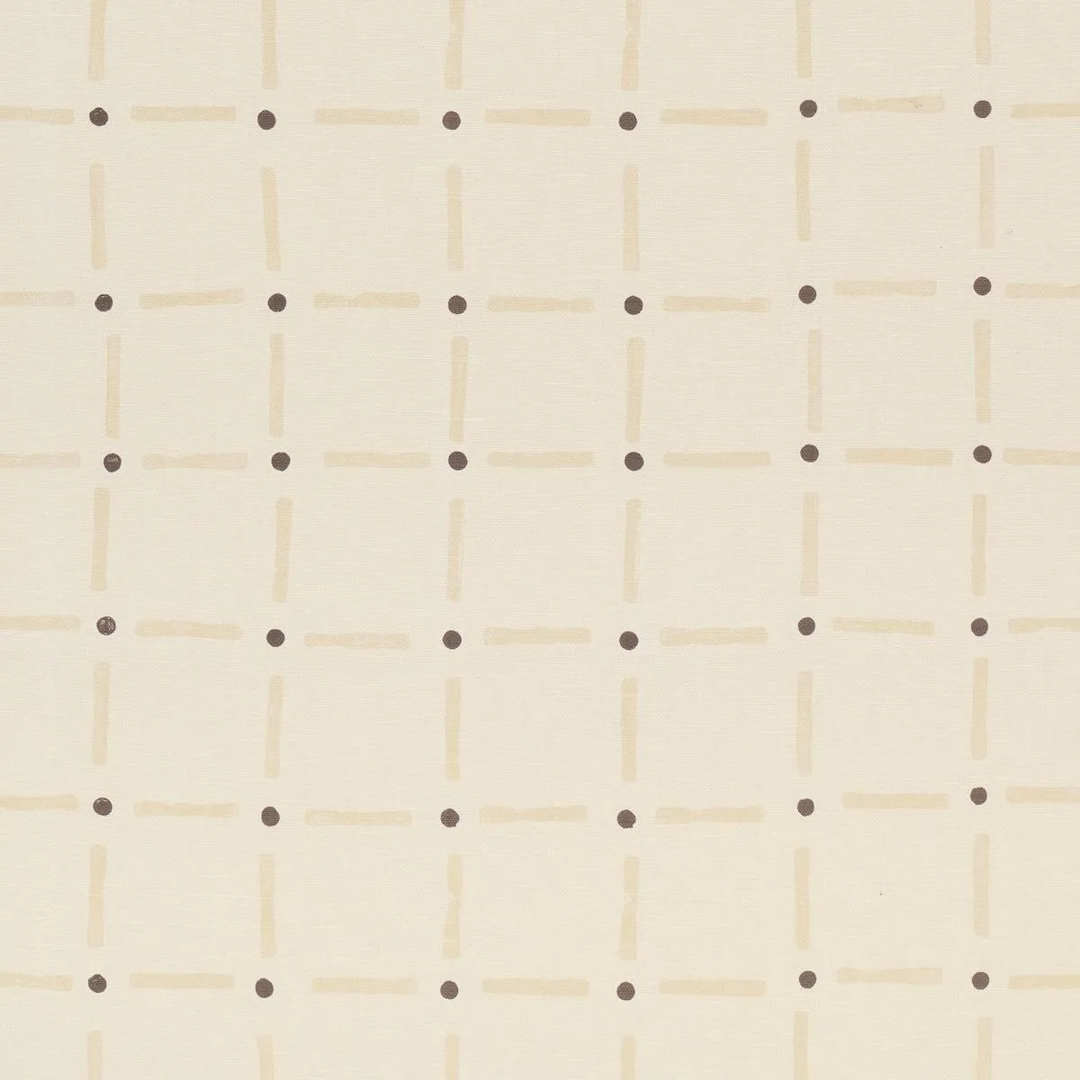 Schumacher 181851 Drifting Grid Sand fabric swatch