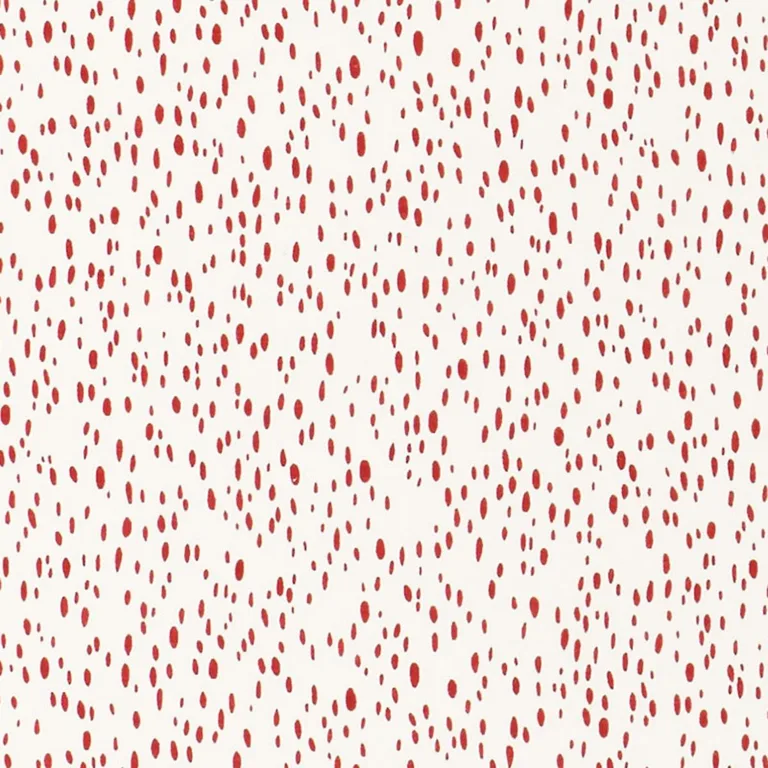 Schumacher 176460 Duma Red fabric swatch