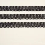 Schumacher 73290 Dune Stripe Black fabric swatch