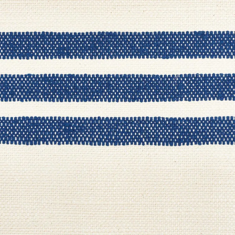 Schumacher 73291 Dune Stripe Blue fabric swatch