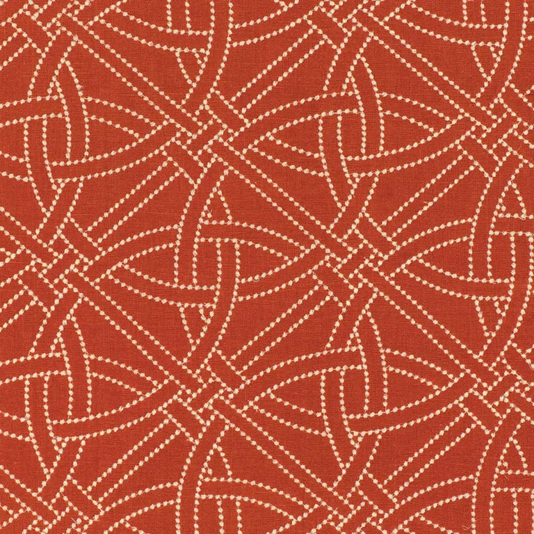 Schumacher 55690 Durance Embroidery Bittersweet fabric swatch