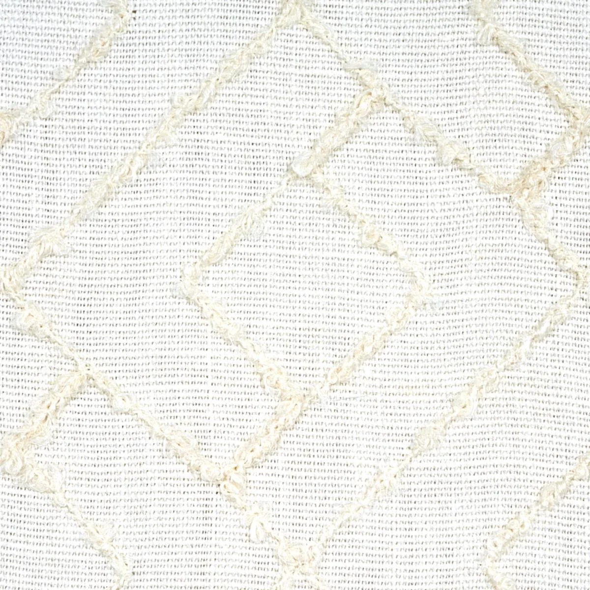 Schumacher 80131 Durant Embroidery Ivory fabric swatch