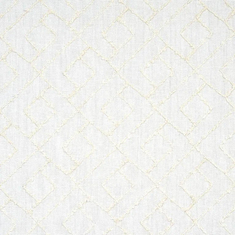 Schumacher 80131 Durant Embroidery Ivory fabric swatch