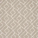 Schumacher 80130 Durant Embroidery Natural fabric swatch